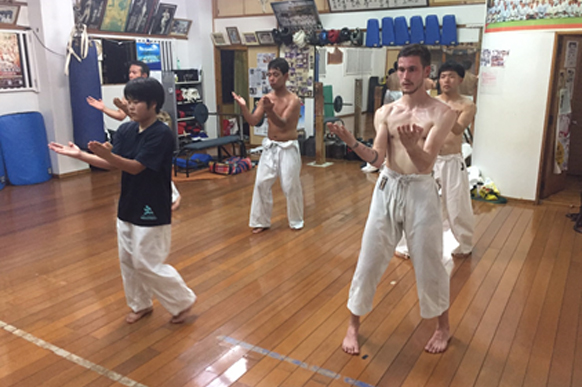 Portrait of Haruyoshi Shimabukuro, Okinawan karate master
