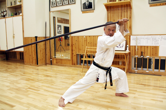 Portrait of Hiroshi Akamine, Okinawan karate master