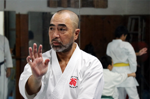 Portrait of Yusuke Onaga, Okinawan karate master