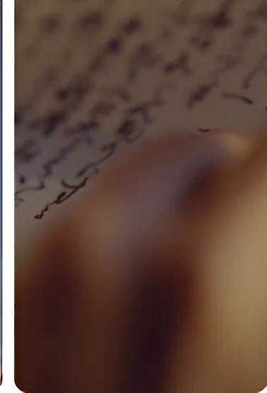 Close-up of flowing Japanese calligraphy