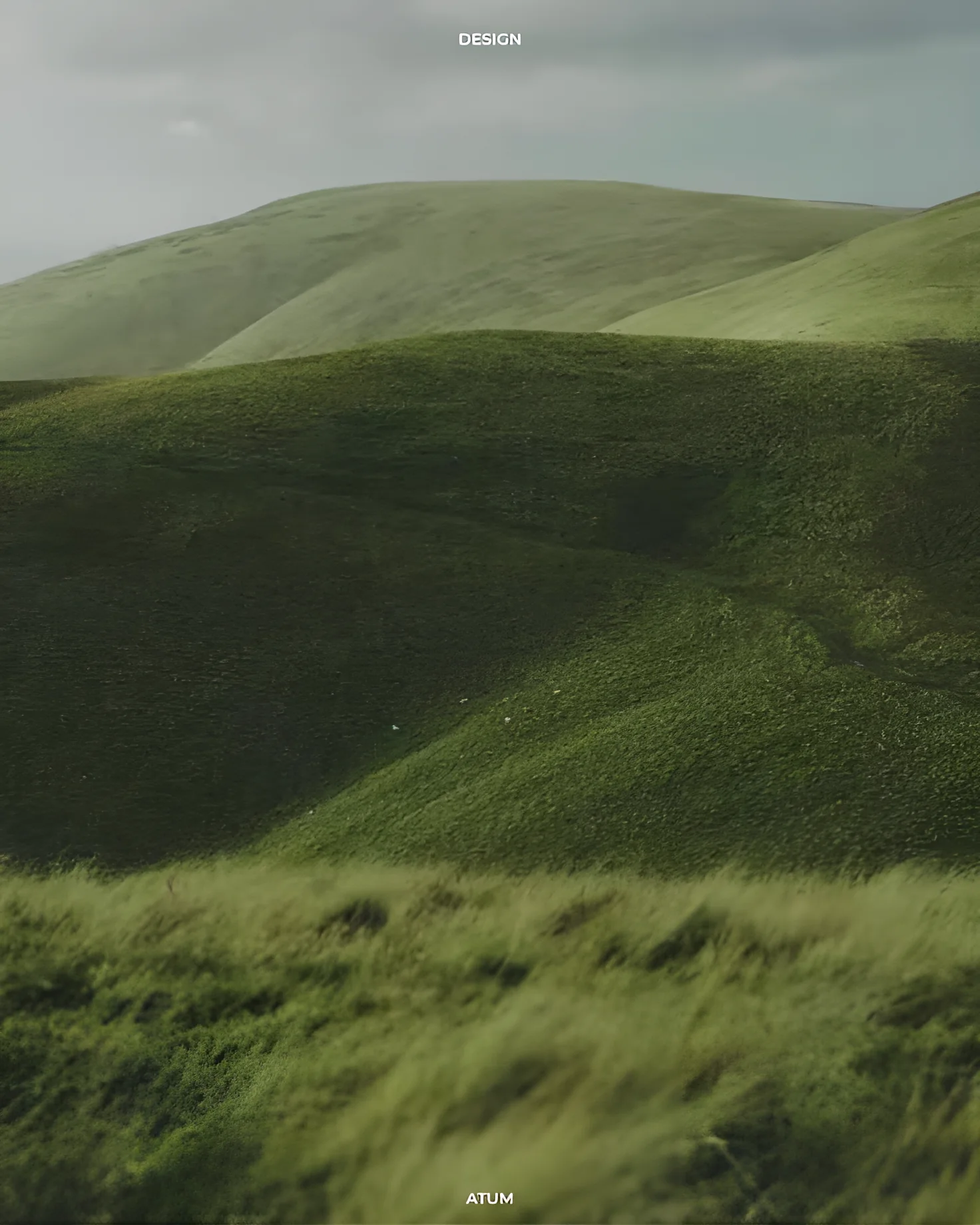 Rolling green hills of the Okinawan countryside